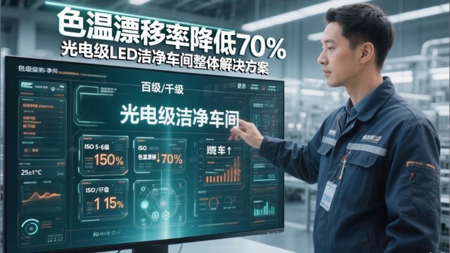 色温漂移率降低70% | 光电级LED洁净车间整体解决方案